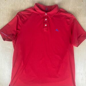 Tommy Bahama Island Zone Mens XL Golf Polo Shirt Red